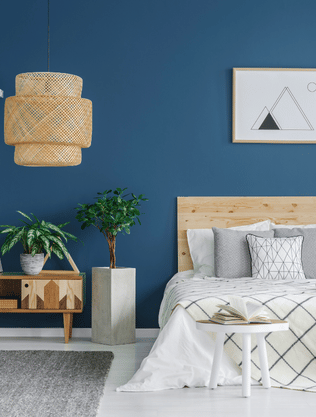 section inspiration image chambre des maître bleu